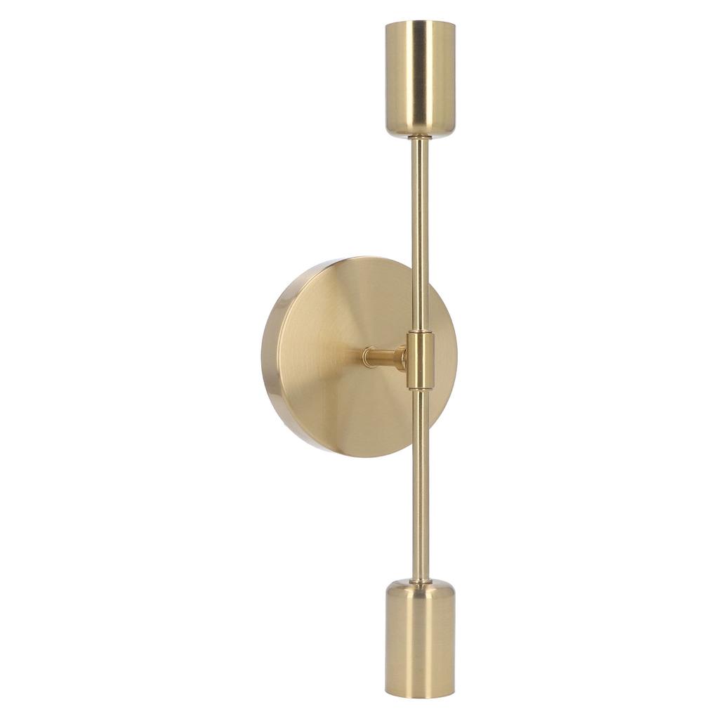 Double Wall Light Base E27 E26 Rust Proof Vintage Wall Lamp Bulb Holder for Living Room Bathroom Gold 85‑265V