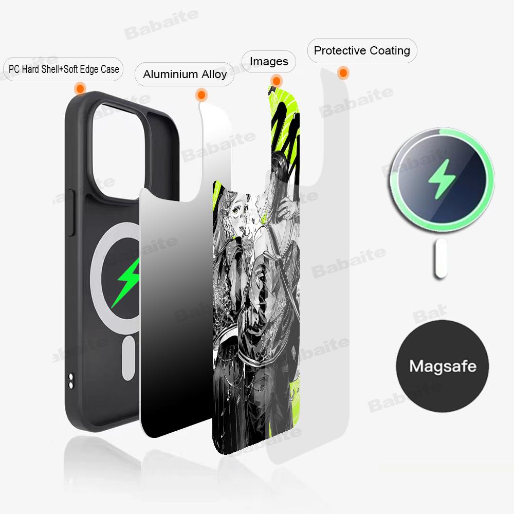A-Aya O-Oosawa K-Koga M-Mitsuki Phone Case Magnetic Case For IPhone 16 14 13 12 11 15 Pro Max Plus For Magsafe Wireless Charge