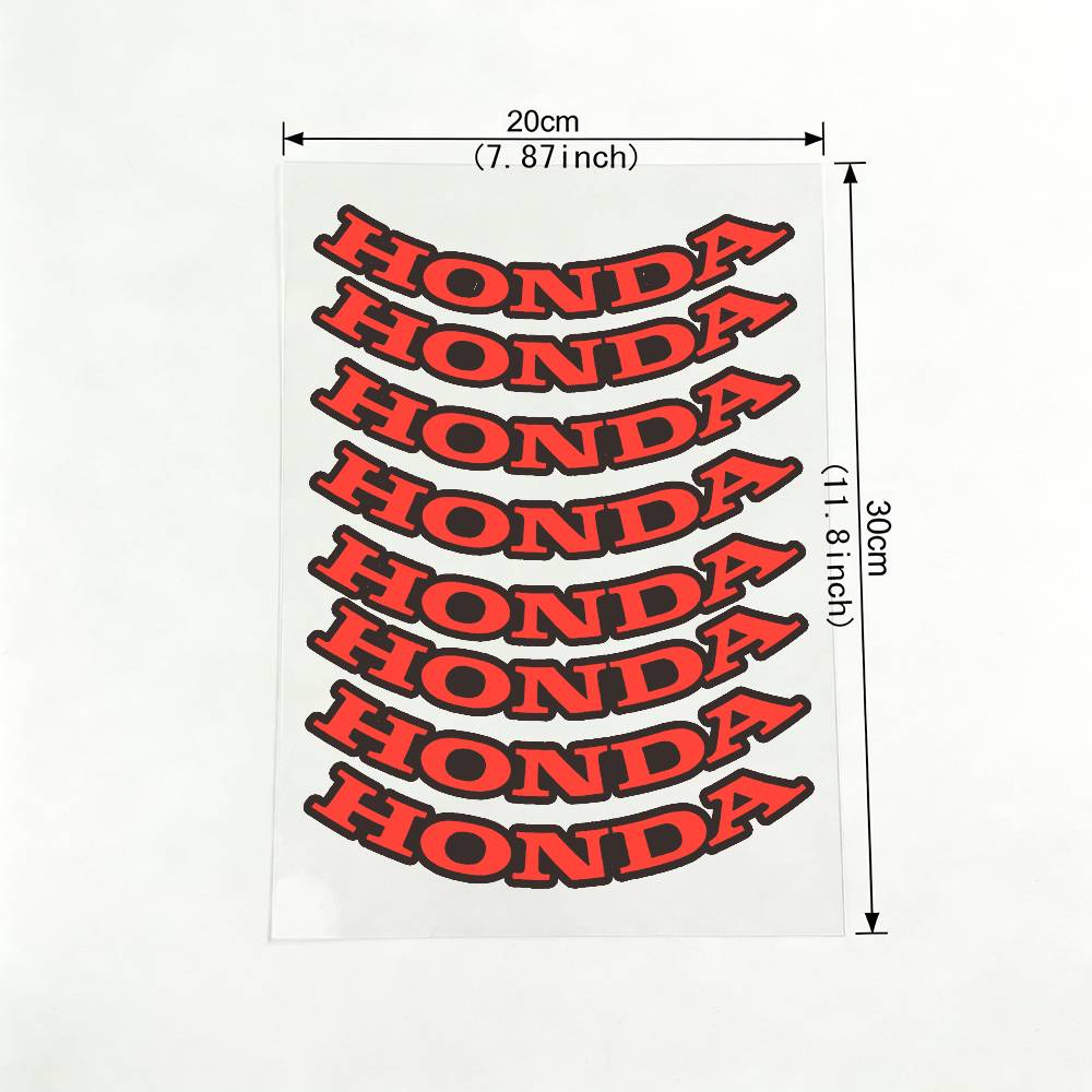 

For Honda 18 colors Reflective motorcycle stickers, 3M safety warning at night in the dark scooter helmets 20x30cm