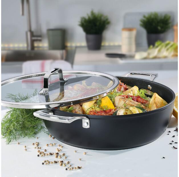 SPRING gourmet кастрюля MERIDIAN с антипригарным покрытием со стеклянной крышкой 28 см 4.0 литров INDUCTION