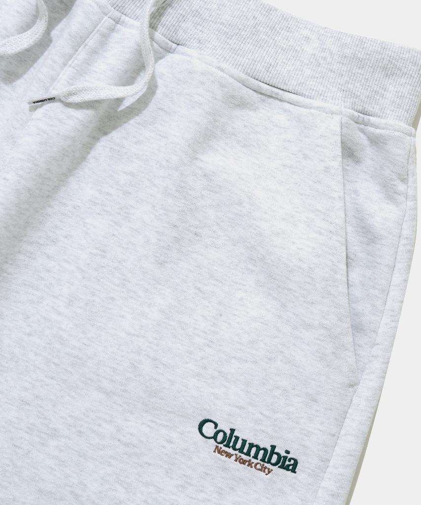 COLUMBIA UNIVERSITY Nyc Emb Terry Sweat Shorts Pants_Light Melange Gray