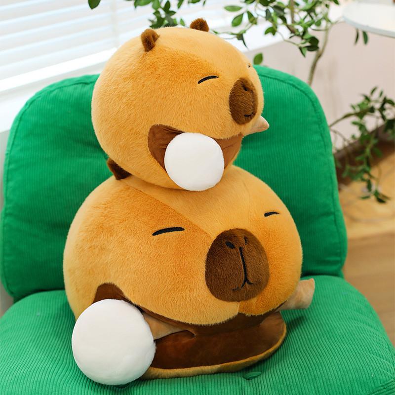 Plush Capybara Toy With Pp Cotton Filling For Kids And Home Decor