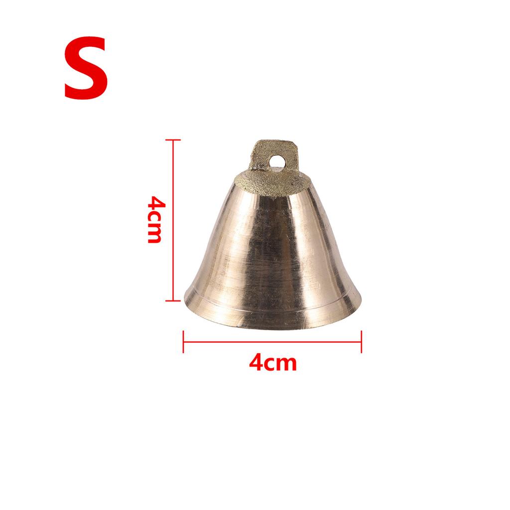 Cattle Sheep Copper Bell Super Loud Wind Chime Horse Cat Dog Livestock Bell Horn Hand-cranked Bell Outdoor Doorbell Ornament 1Pc