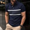 Summer New Men Clothes Short Sleeve Lapel Polo Shirt Men Business Casual Golf Polo Shirt
