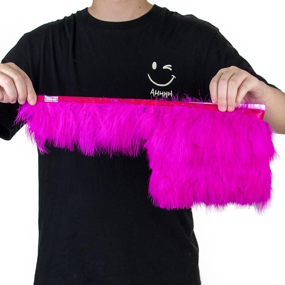 1Meter Fluffy Red Marabou Feather Trim Turkey Feathers For Crafts Ribbon Width 6-8" Turkey Plumes Fringe Diy Wedding Decoration