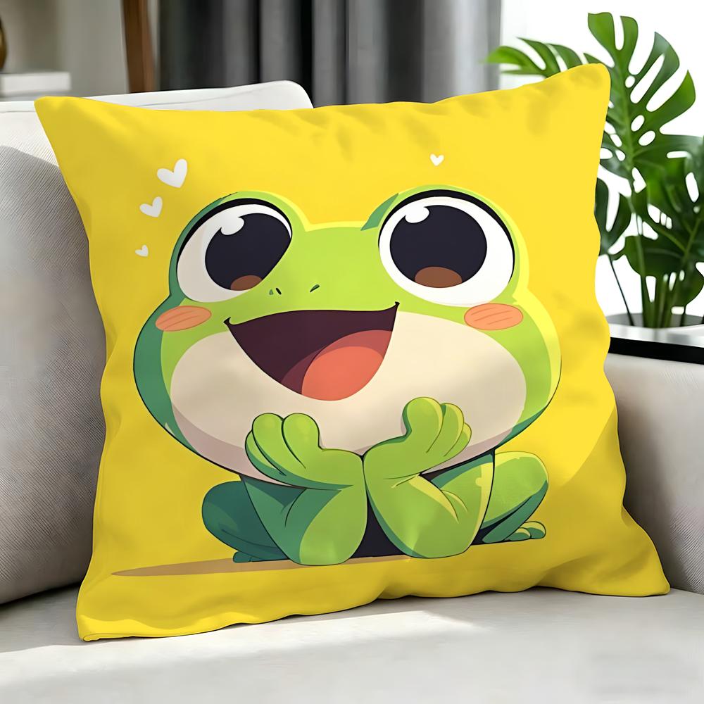 cute cute frog Cushion Cover Cushion Cover Set Pcs x x x Pillowcase Decorative Sofa Home Decor