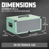 GATOR Rack Case Vintage Amp Style Retro Rack Series 4U Seafoam Green GR-RETRORACK-4SG (Mounting Screws/washers Included) []