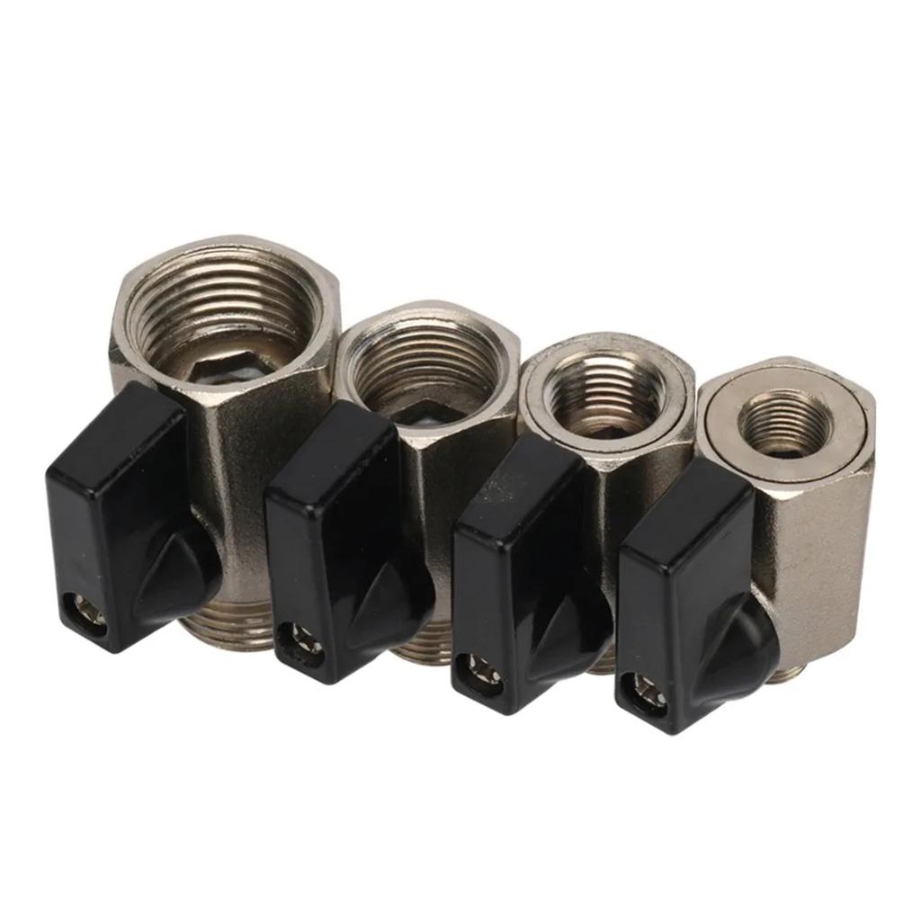 1/8" 1/4" 3/8" 1/2" BSP Male/Female Thread Mini Brass Ball Valve Air Compressor Switch Garden Irrigation Water Shut Off Valve