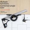 Stainless Steel Adjustable 90°/45° Angle Ruler for Woodworking