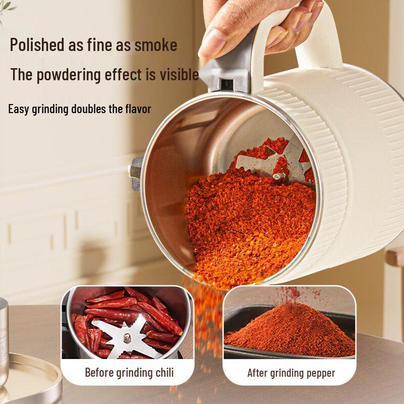 Household Grinder for Whole Grains, Medicinal Herbs, Coffee, Seasonings, and Fish Bait Mixer