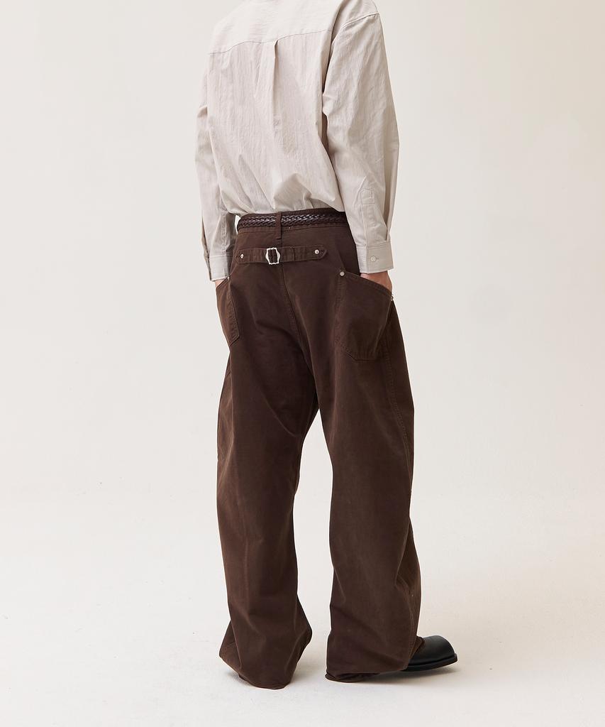 Akesi Denzel Summit Curved Cotton Pants_Brown