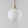 Nordic nowoczesny pojedynczy klosz szklana kula E27 żyrandol LED salon jadalnia sypialnia kuchnia sklep odzieżowy oświetlenie