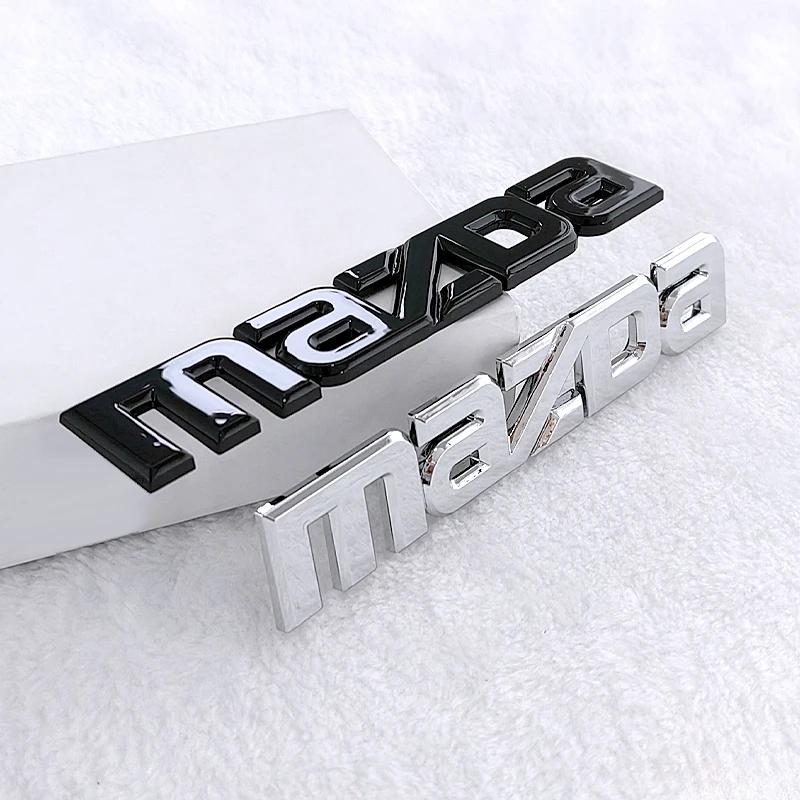 For Mazda CX3 CX5 MX3 CX4 CX9 CX7 RX8 Atenza Axela Protege Car Front Rear Emblem 3D Stickers Decals Trunk Badge Decoration