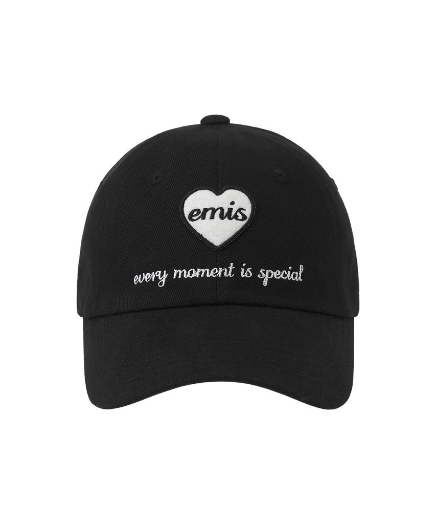 Imiseu Heart Wappen Ball Cap-Black