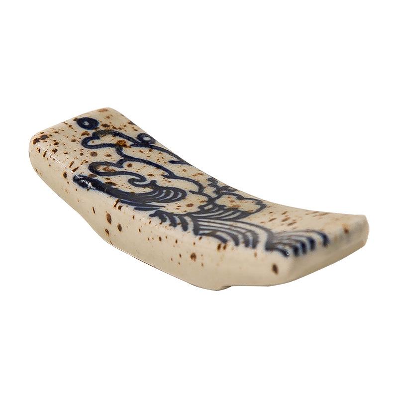 Japanese Style Ceramic Chopstick Holder Household Spoon/chopstick Holder Restaurant Hotel Table Tableware Underglaze Color