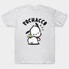 Men Black Print T-shirt Pochaco No-Cut Transfer Paper Print Cotton Tshirt