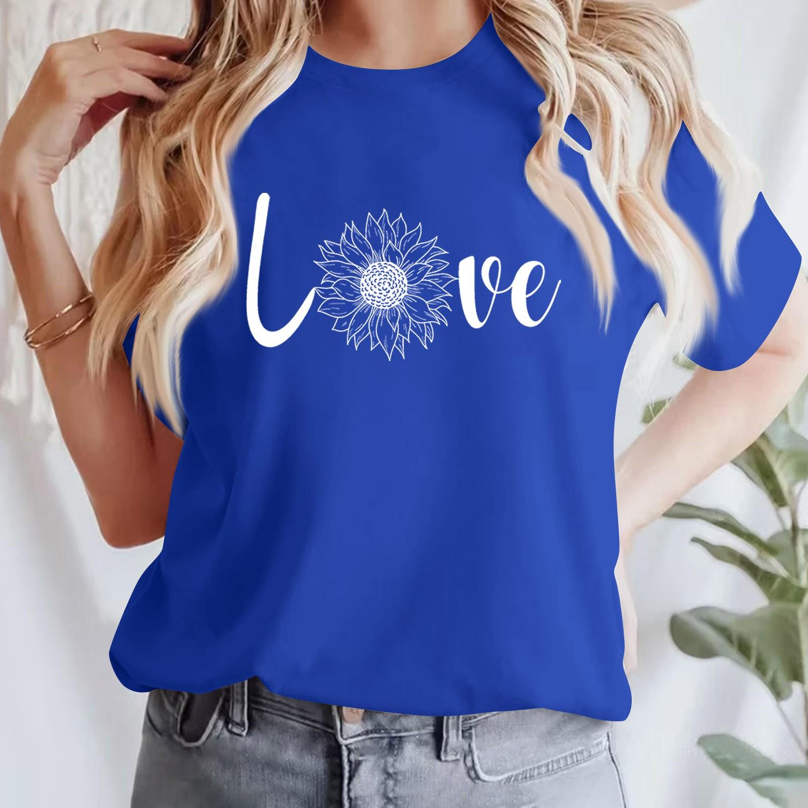 

Женская повседневная хлопковая футболка с круглым вырезом и коротким рукавом XXXL