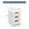 1PC Three-layer Drawer Storage Box, Pure White Simple Desktop Storage Box, Cosmetic Storage Box.