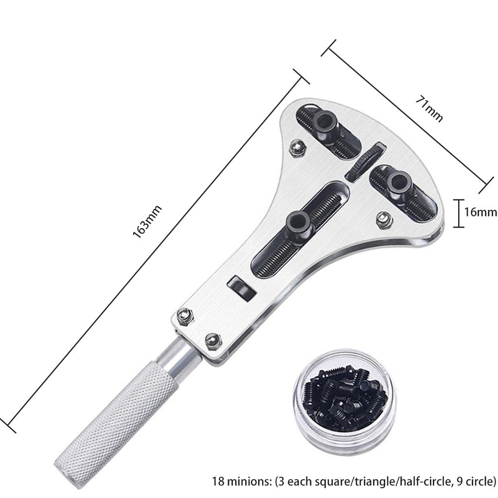 Watch Repair Tool Waterproof Screw Adjustable 3 Claws Back Case Opener Wrench Remover Watch Battery Press Closer Remover Wrench