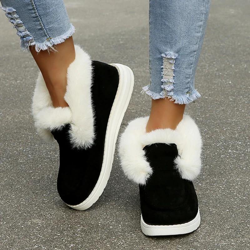 Women Winter Boots Thickening Plush Warm Snow Boots Cotton Shoes For Women Boots Plus Size Winter Shoes Botines Botas Mujer