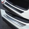 For Toyota Yaris   Stainless Steel Outer Rear Bumper Protector Sill Trunk Rear Guard Plate Cover Trim Accessories