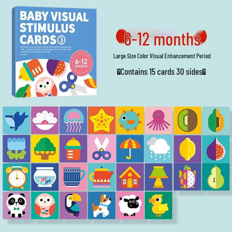 Early Education Visual Stim Cards: Newborn to 3-Year-Olds, Black-White & Color