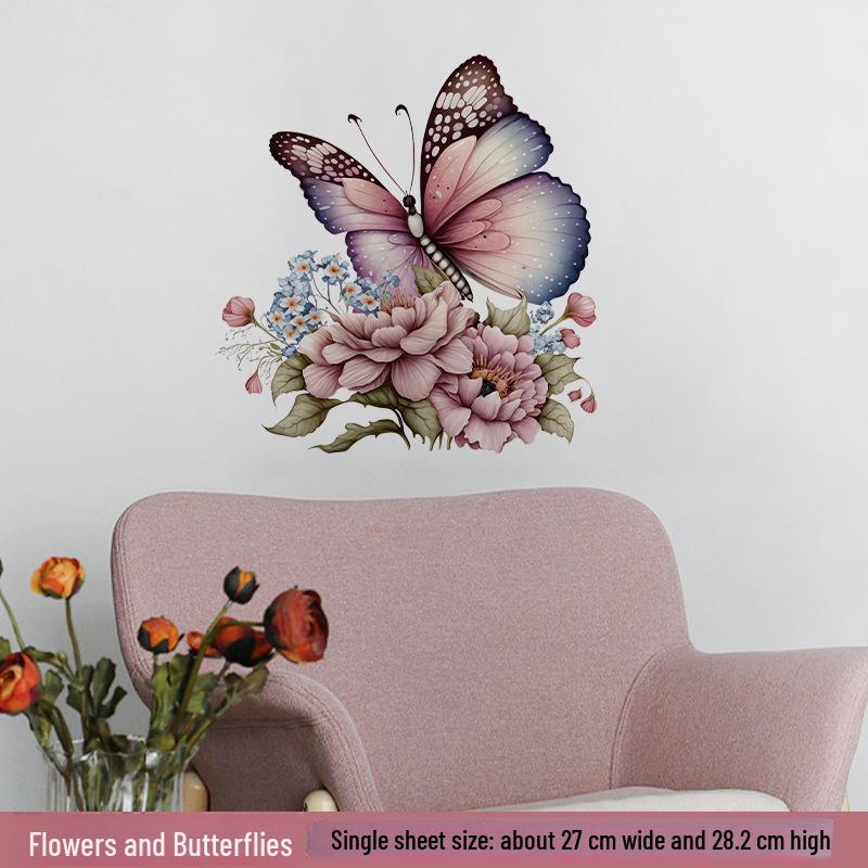 Ručně malované motýlí okenní a kachličkové dekorace Lukang pro hřejivé ložnice a koupelny