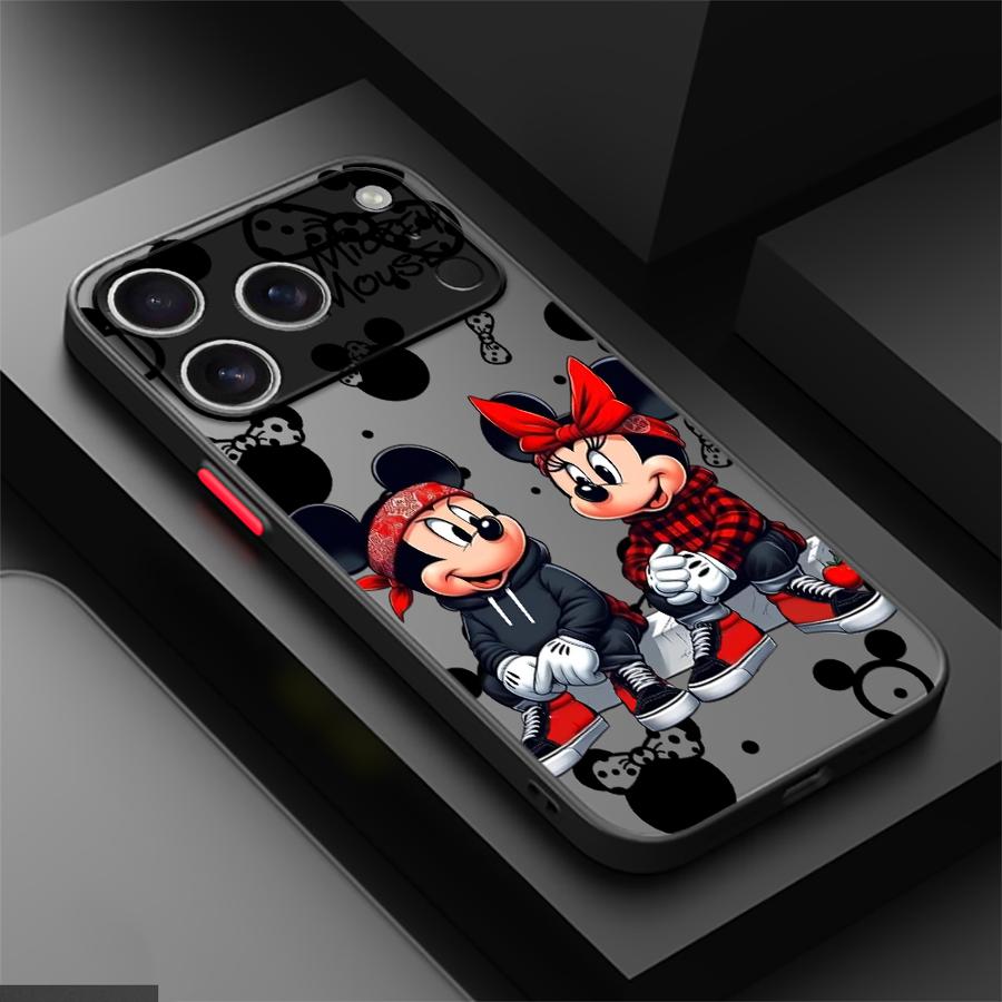 Fashion Mickey Mouse Back Phone Cover Case for iPhone 17 Pro Max 14 13 Mini 7 8 SE Air 17e 15 16 Plus 11 12 XS XR