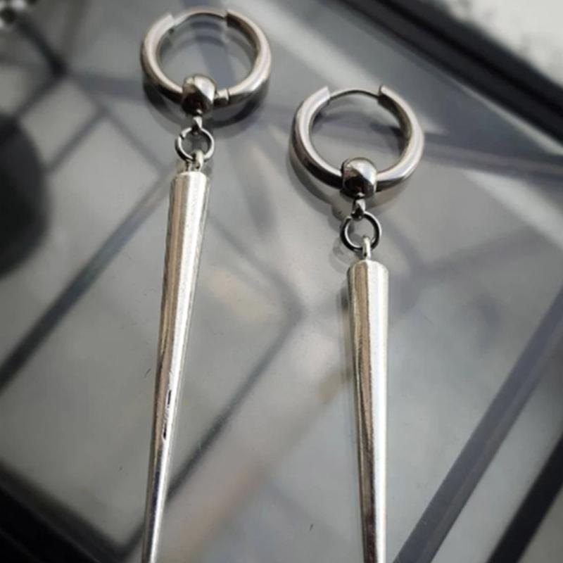 Fashion Cone Pendant Earrings Eye Catching Cone Dangle Earrings Attractive Era Rings Charm for the Trendsetter