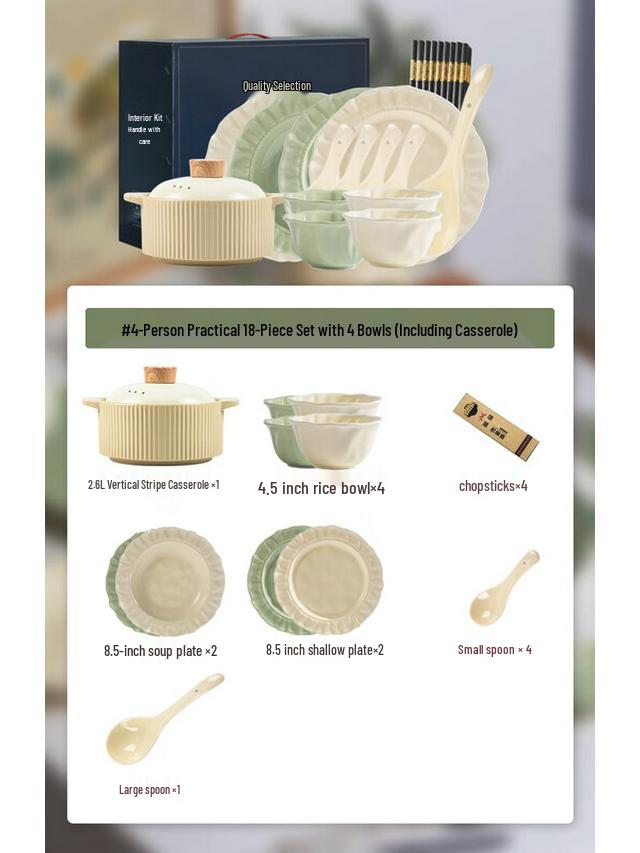 Maud Lanca Floral Ceramic Dinnerware Set