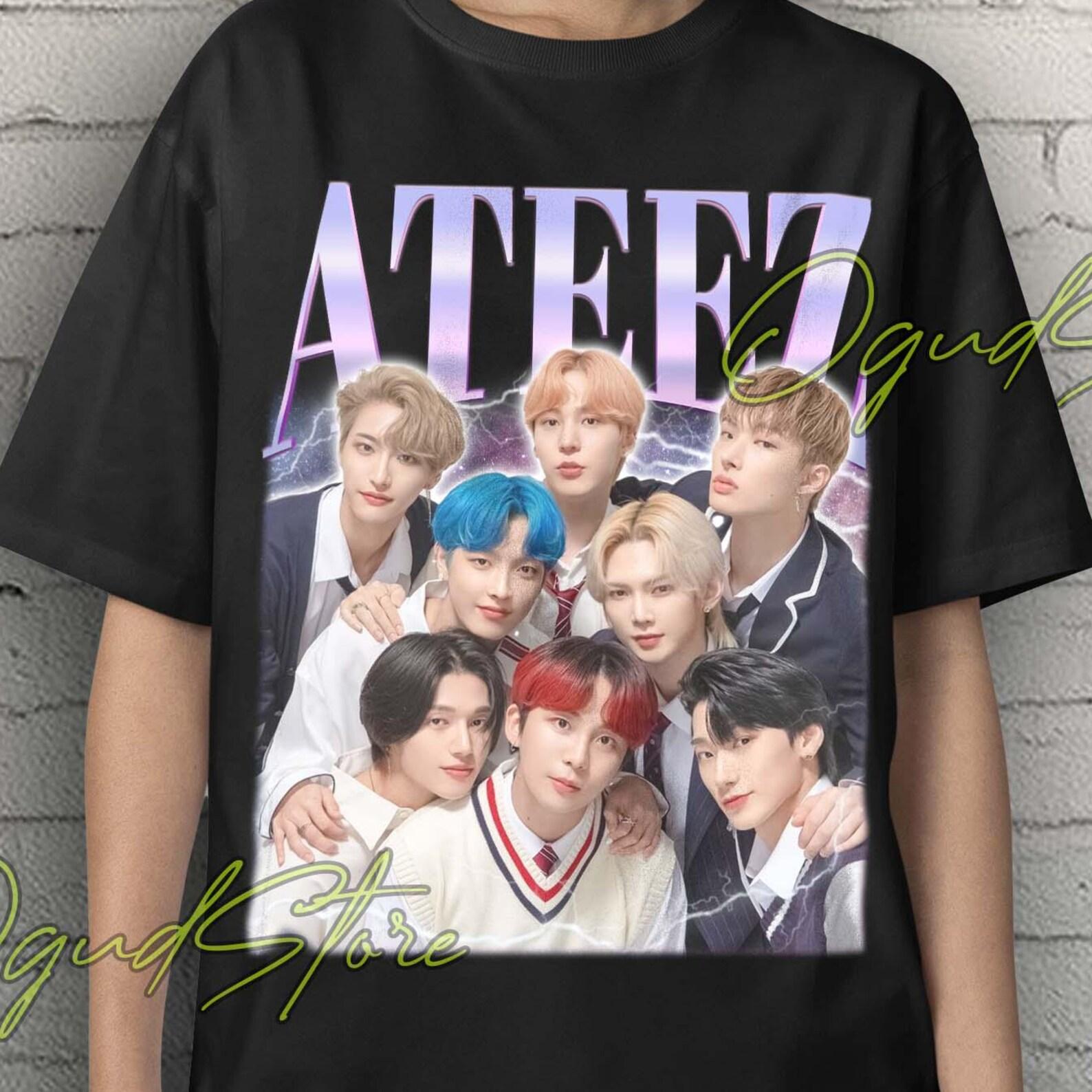 ATEEZ Retro Shirt, Ateez Vintage Shirt, Ateez Kpop Tshirt, Ateez Tees, Ateez Sweater, Ateez Merch, Kpop Idol Gift, Kpop Gift, Ateez Boy Band S