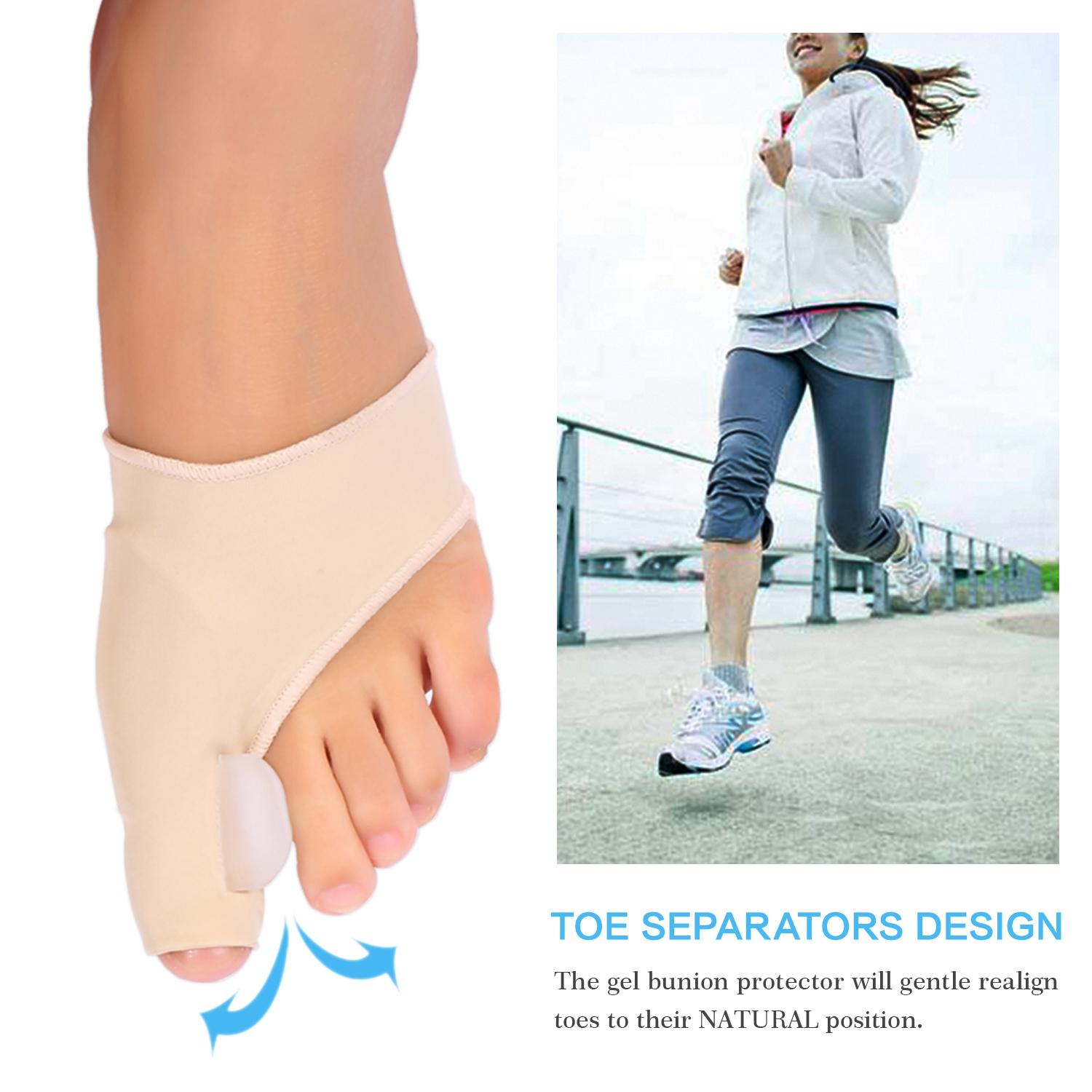 

1 Pair Bunion Pads Toe Bunion Corrector Protector Gel Polyurethane Toe Spreader