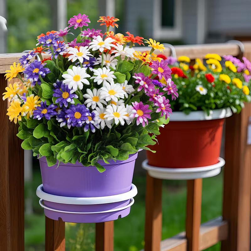 Realistic Spinach Chrysanthemum & Daisy Bouquet: Artificial Chamomile Flowers for Living Room & Outdoor Decor