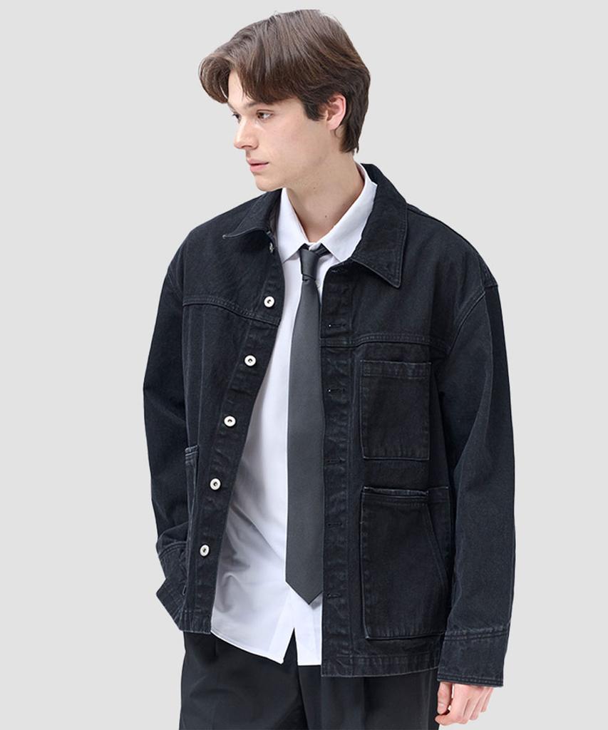 Dreamworld Work Marine Wished Denim Chore Jacket