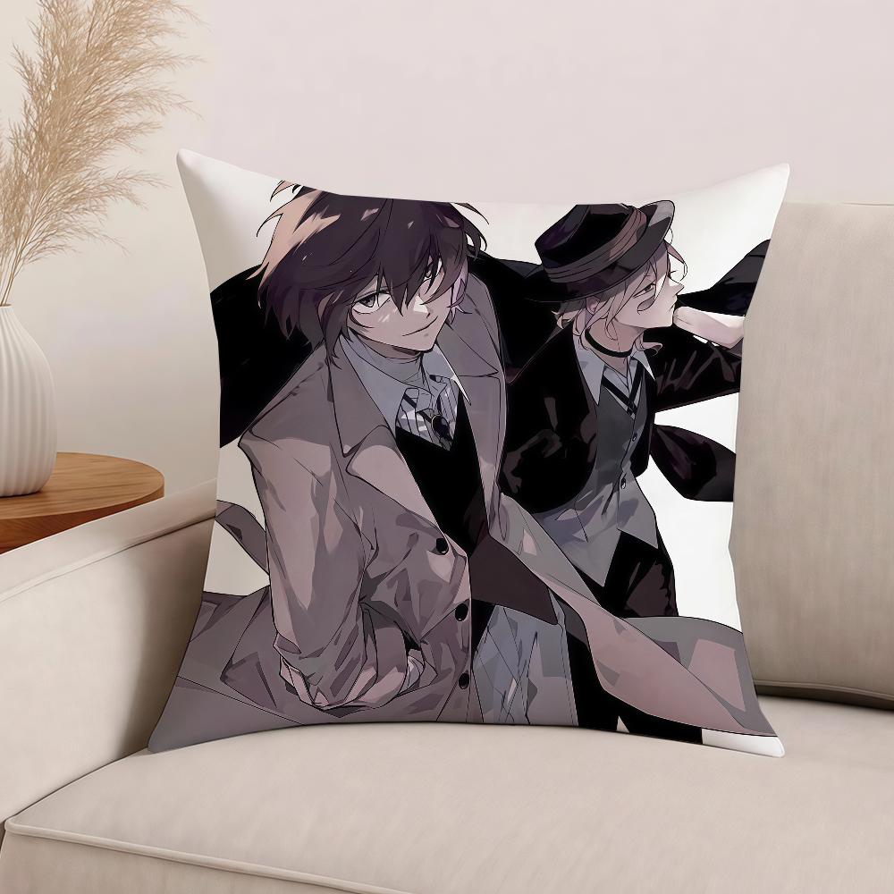 

Anime B-Bungo S-Stray D-Dogs Pillow Case Office Cushions Suitable For Sofa Car Bedroom Decorative Cushion Cover 30cm x 30cm