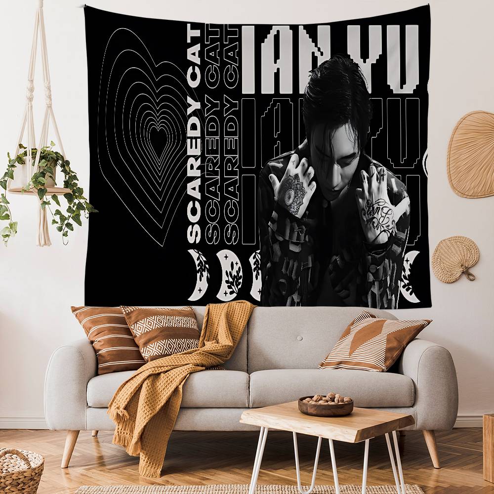 Singer DDPR Ian Anime Tapestry Hanging Tarot Hippie Wall Rugs Dorm Wall Hanging Sheets