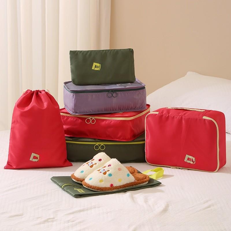 Travel Organizer Set With Waterresistant Canvas For Luggage And Home Storage