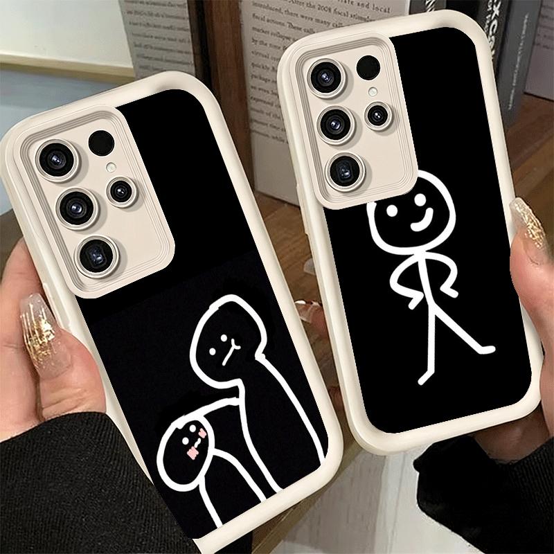 Phone Case for Samsung Galaxy S26 S25 Ultra S24 FE Funny Stickman Matchman Shell S23 Plus S22 + S21 S20 5G Soft Silicone Funda