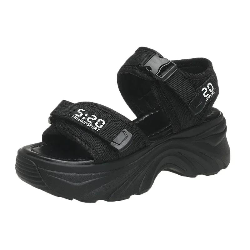 fashion Shoes Female 2024 Hot Sale Platform Women's Sandals Outdoor Casual Sandals Women Sports Wedges Open Toe Shoes Women Zapatos