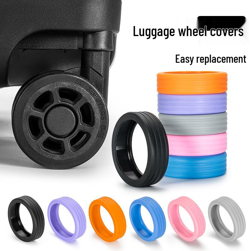 Durable Silicone Wheel & Suitcase Protective Cover Set