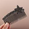 Teeth Rhinestone Star Hair Comb Pentagram Star Extra Hair Holder Sweet Broken Hair Comb  Lady