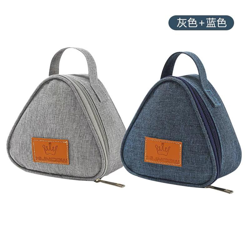 Breakfast Insulation Thermal Bag Small Triangular Rice Ball Lunch Box Bags Cute Portable Food Bento Fresh Pouch for Women Kids