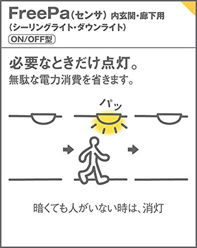 Panasonic LED Ceiling Light with Human Sensor Equipped with Nanoe 100 Type Warm White LGBC55011LE1
