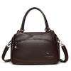 Women's Bag Middle-Aged Mother Bag Pu Shoulder Messenger Bag Handbag