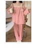 Women's Princess Style Coral Velvet Pajamas - Autumn Lace, Thick & Warm Home Suit