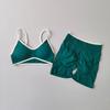 Yoga Set for Women with Chest Pads, Tight-Fitting, Quick-Drying, Suitable for Outdoor Running, Sports, Fitness, and Yoga, High-Waisted Shorts