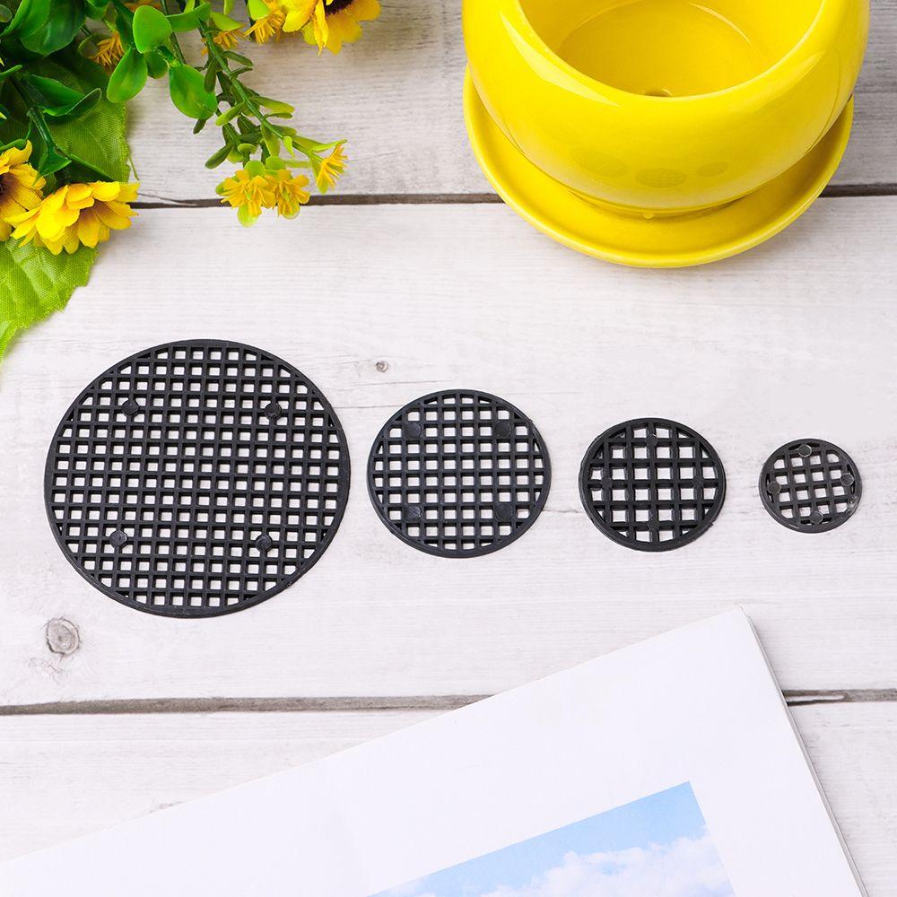 10Pcs Round Insect Prevent Garden Supply Anti-corrosion Grid Bottom Pad Leak-proof Flowerpot Gasket
