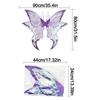 Fantasy Sparkling Fairy Wings Two-color Colorful Angel Wings Flower Butterfly Costume Wings for Women Girls