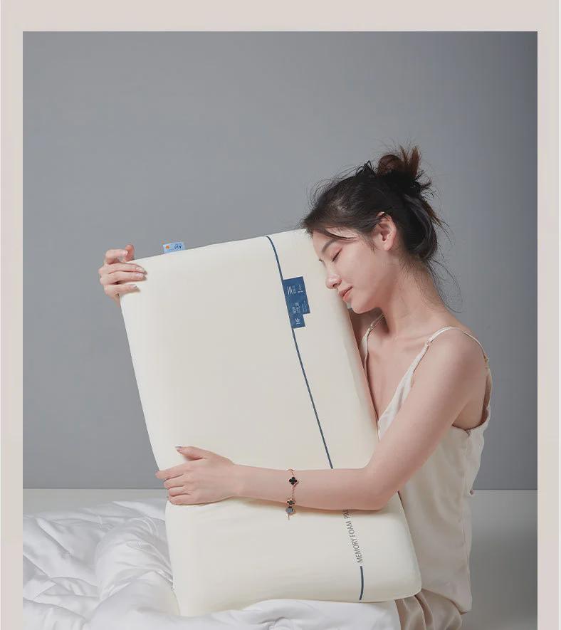 Memory Foam Cervical Pillow for Dorm & Home: Anti-Mite Comfort for Neck Support