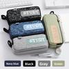 Oxford Cloth Double Layer Pencil Case For Students With Large Capacity And Minimalist Style